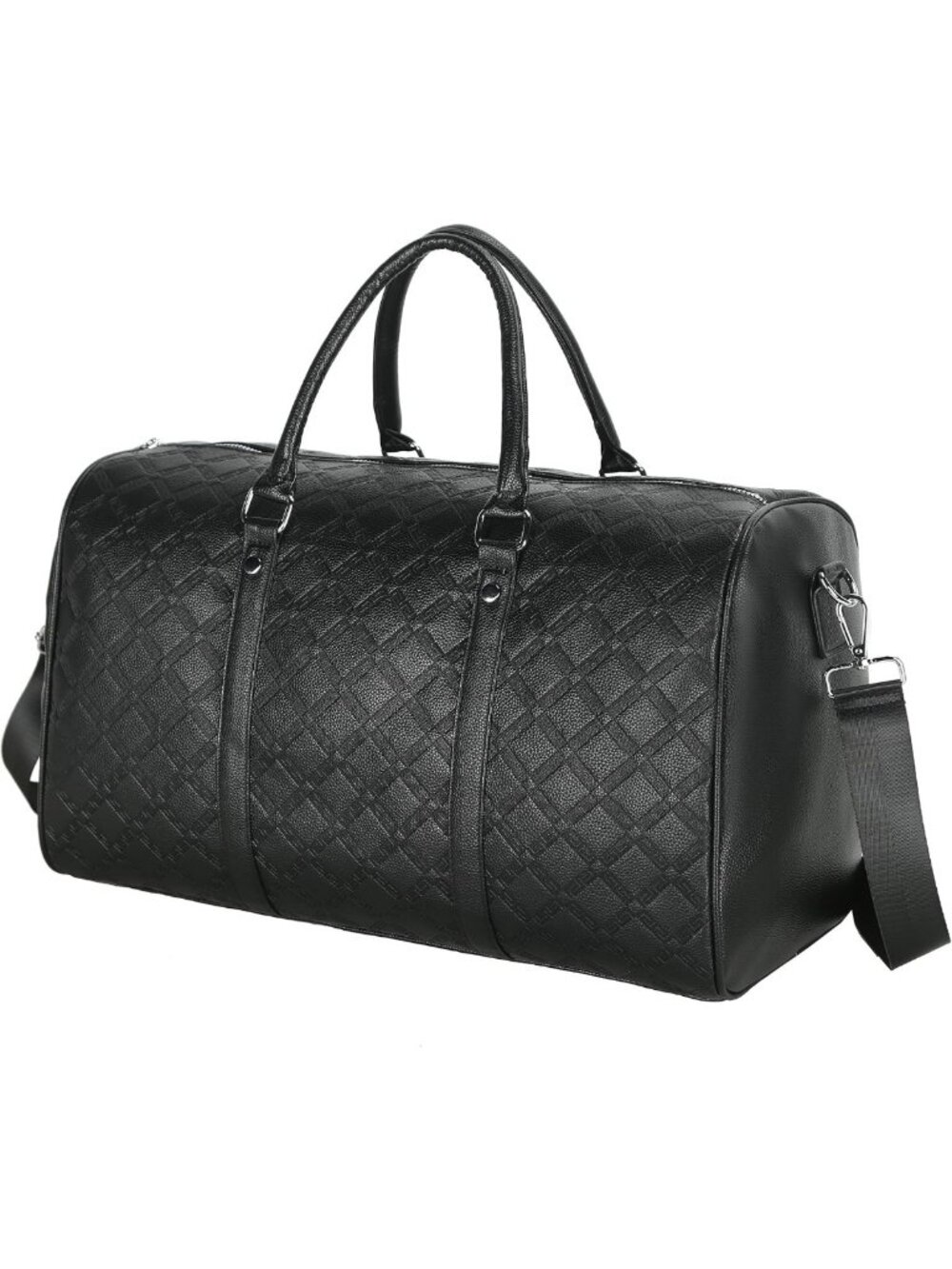 Stylish Vegan Leather Gym Duffle Bag - Large Travel & Fitness Weekender for All